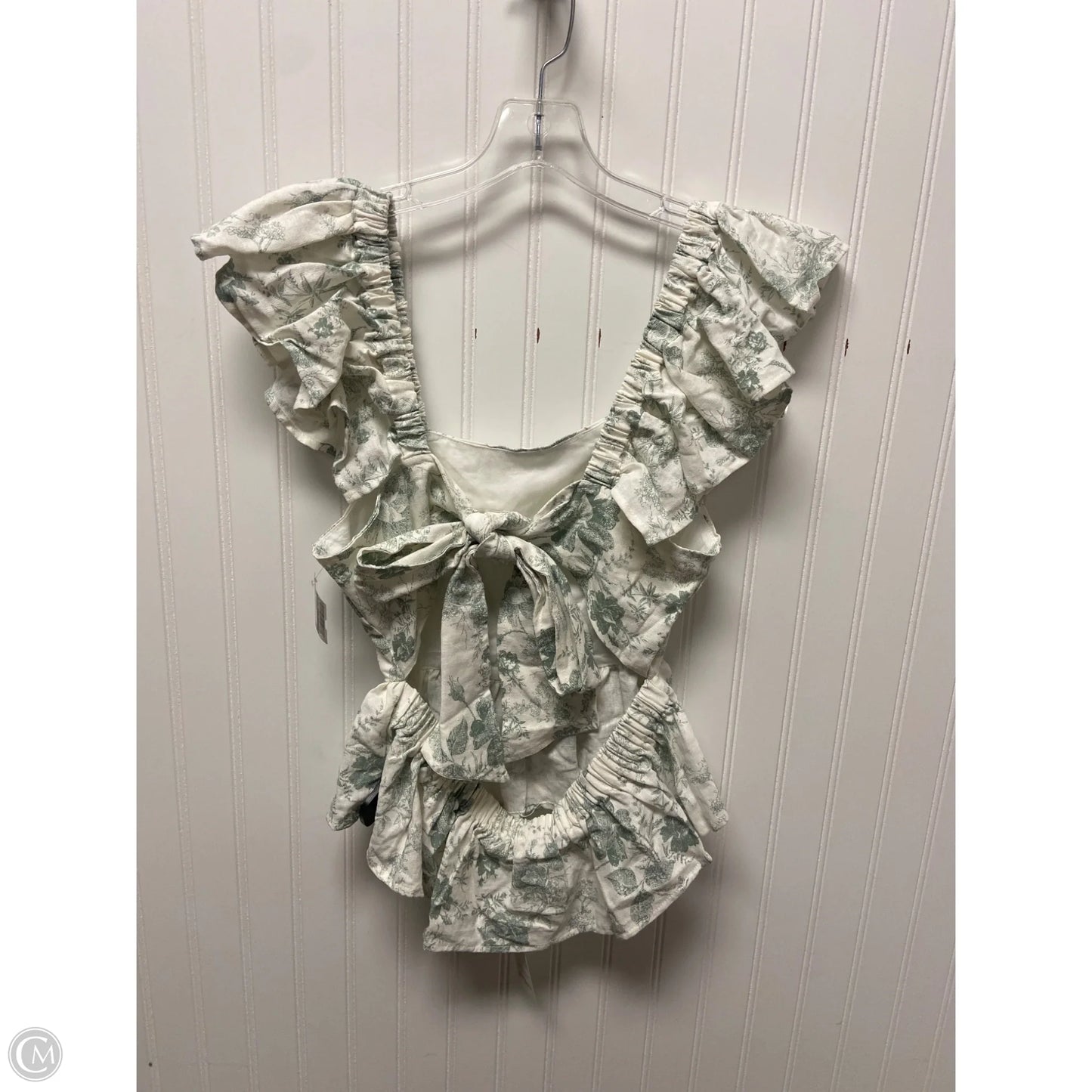 Top Sleeveless By Francesca's In White, Size: L