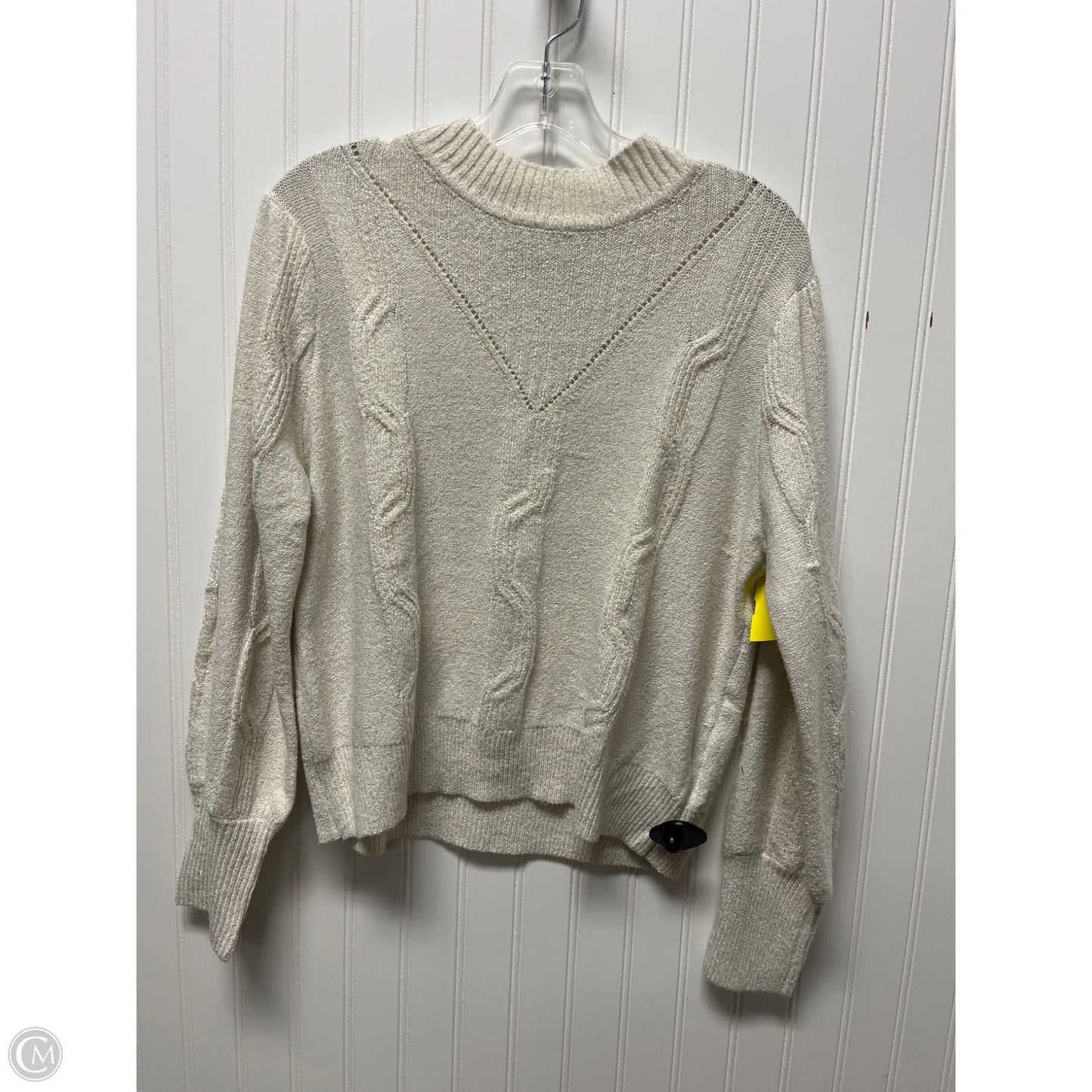 Sweater By Adrienne Vittadini In Beige, Size: Xlp