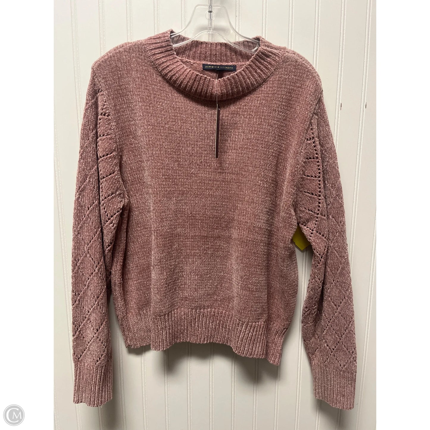 Sweater By Adrienne Vittadini In Pink, Size: Xlp