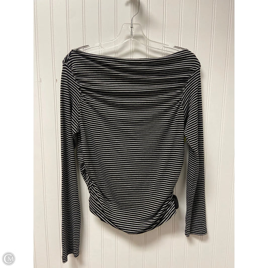 Top Long Sleeve Basic By Clothes Mentor In Striped Pattern, Size: L