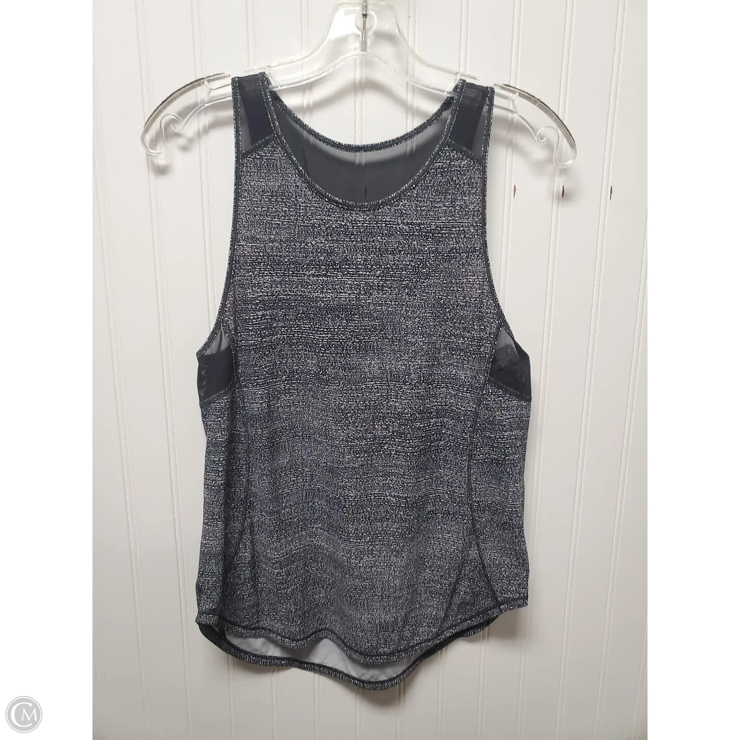Athletic Tank Top By Lululemon In Black & White, Size: S