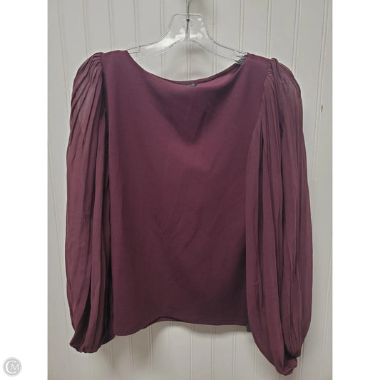 Top Long Sleeve By Ann Taylor In Purple, Size: Xs