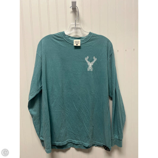 Top Long Sleeve Basic By Clothes Mentor In Teal, Size: M