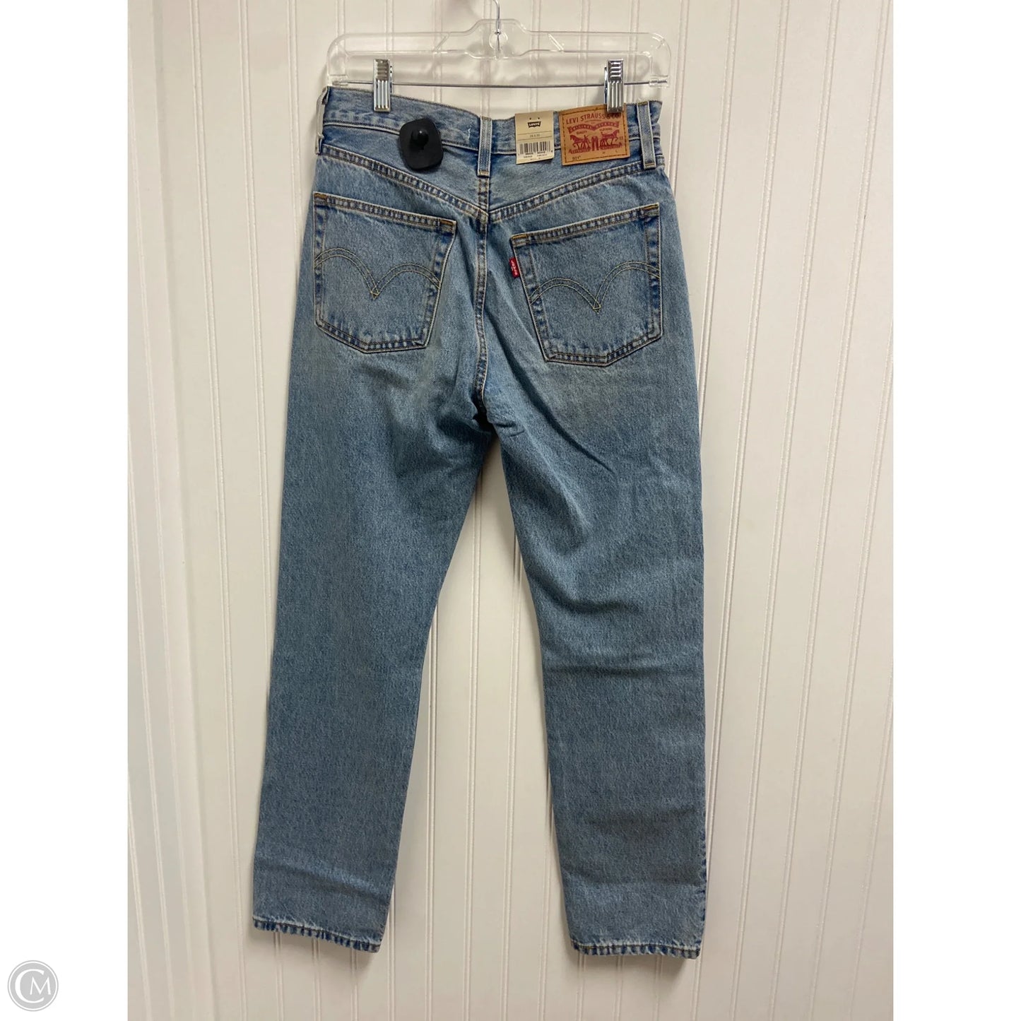 Jeans Straight By Levis In Blue Denim, Size: 2