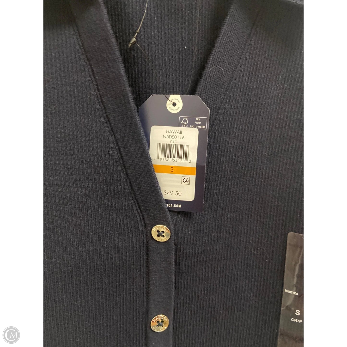 Top Sleeveless By Nautica In Navy, Size: Sp