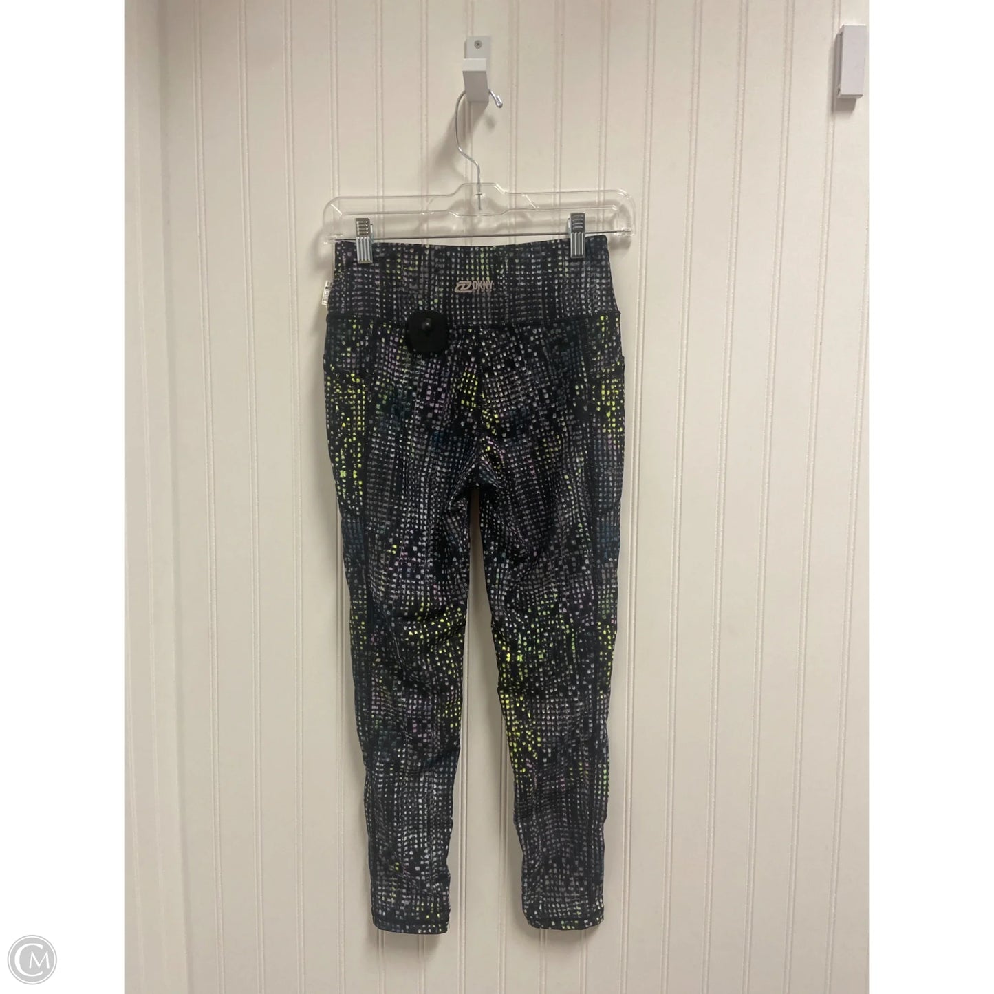 Athletic Leggings By Dkny In Black & Purple, Size: Sp