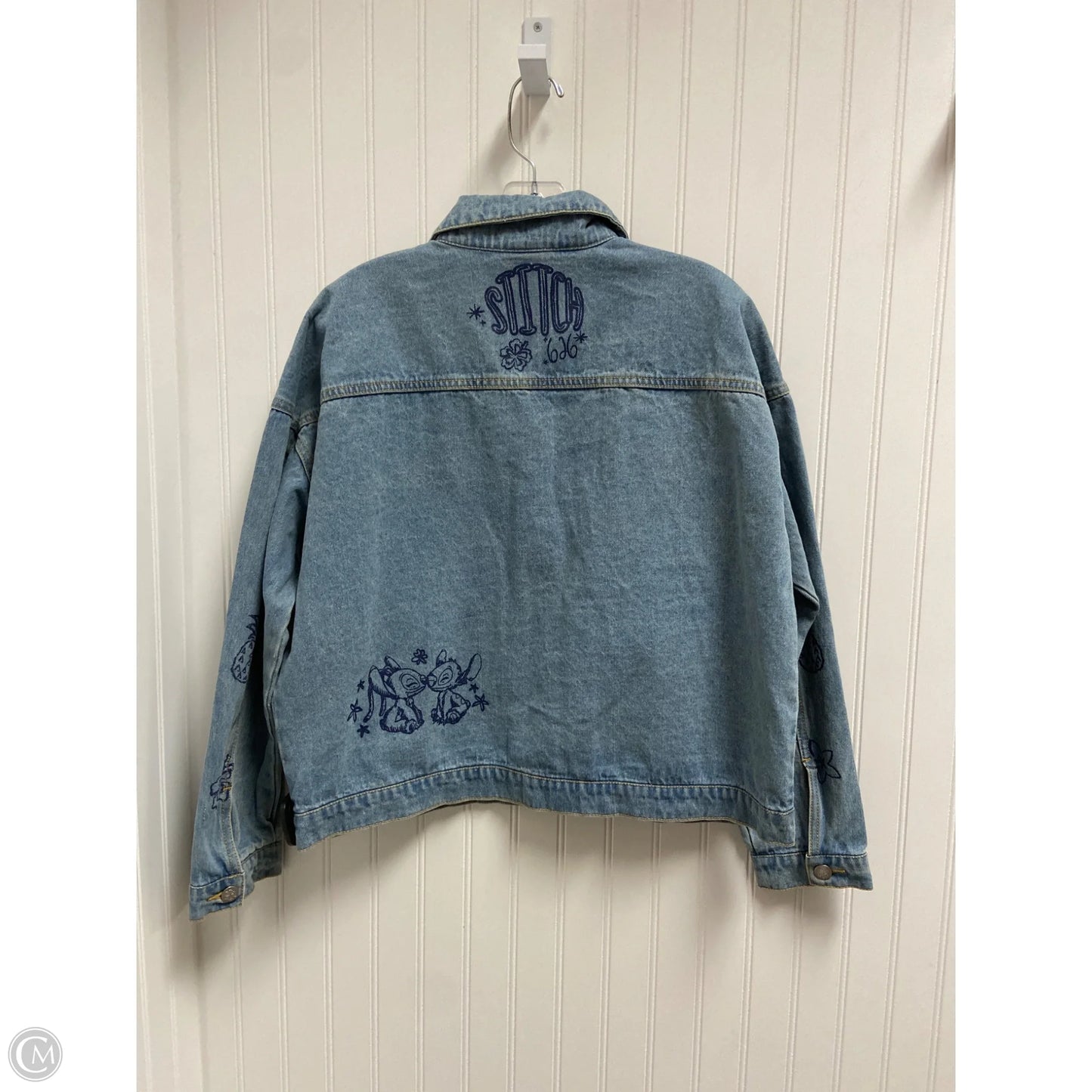 Jacket Denim By Disney In Blue Denim, Size: L