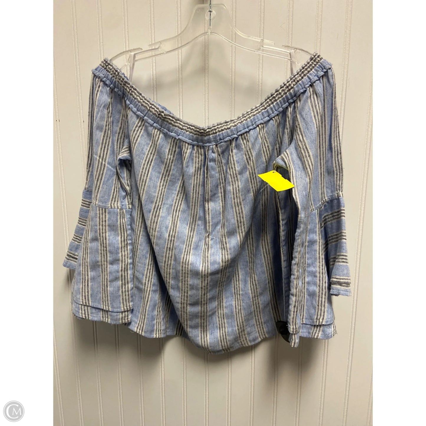 Top Long Sleeve By Lucky Brand In Striped Pattern, Size: L