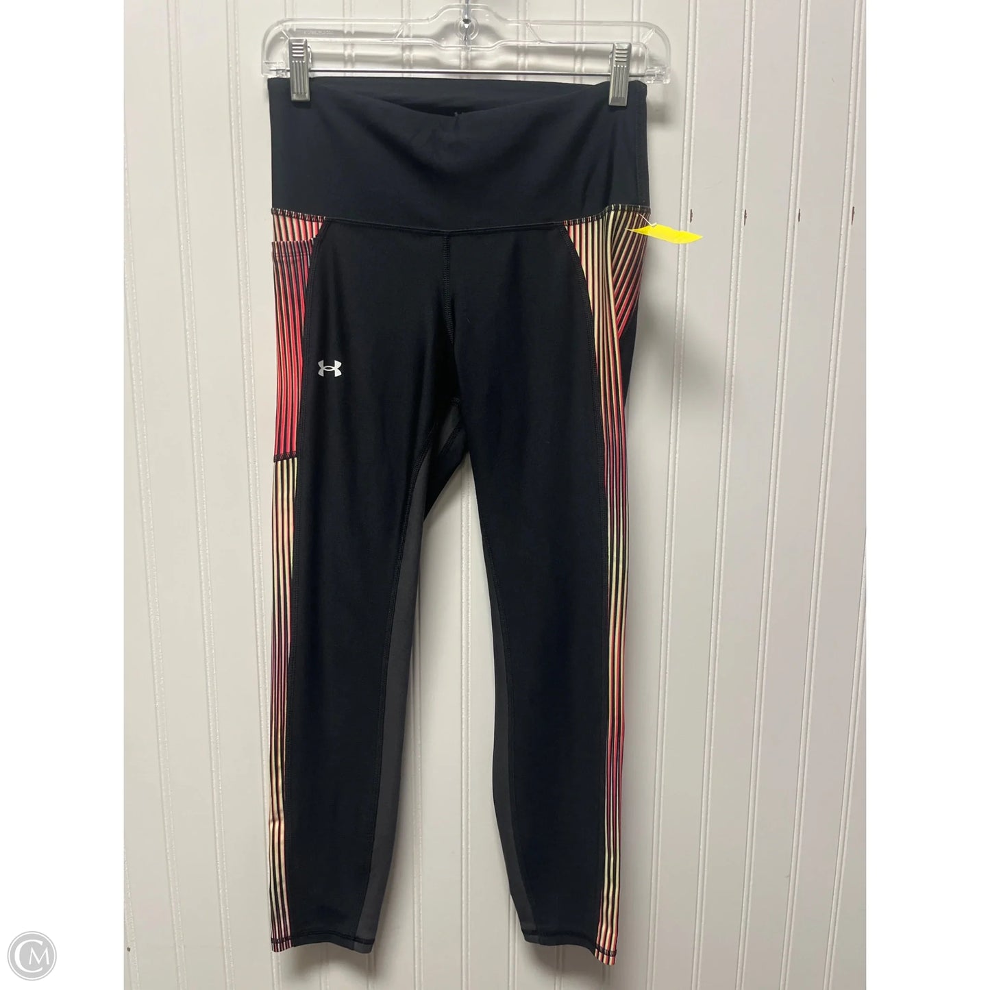 Athletic Leggings By Under Armour In Black, Size: M