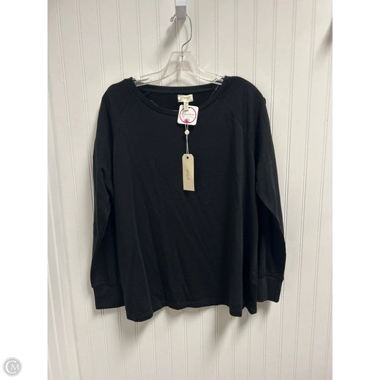 Top Long Sleeve By Clothes Mentor In Black, Size: Xl