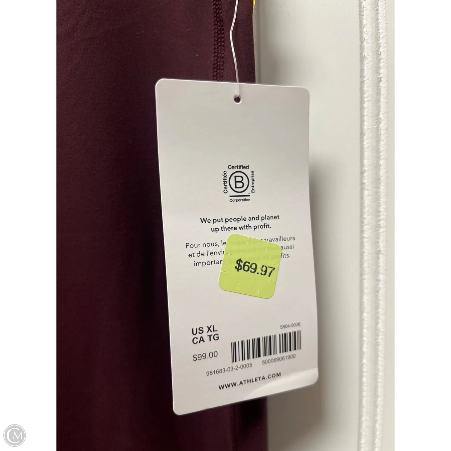 Athletic Pants By Athleta In Purple, Size: Xl