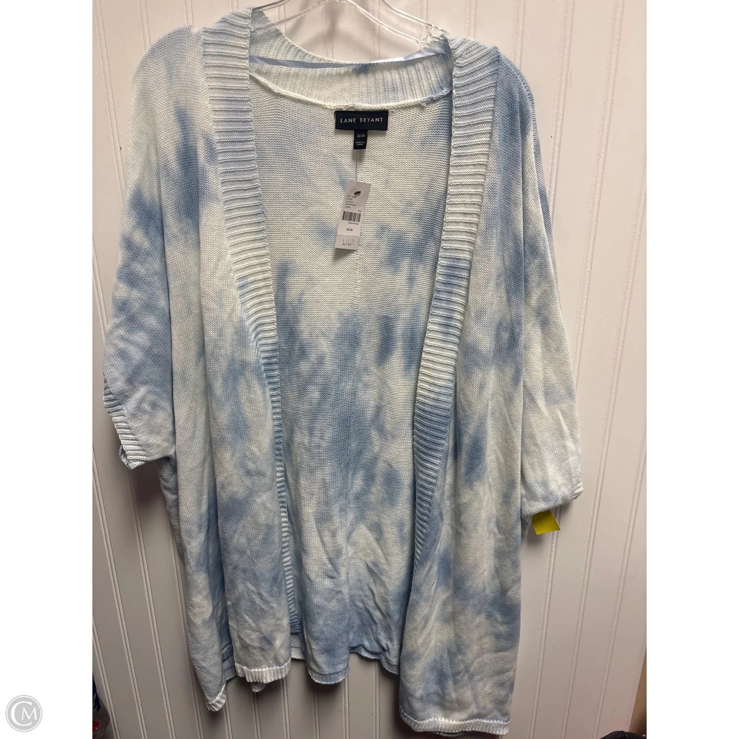 Sweater Short Sleeve By Lane Bryant In Blue & White, Size: 3x