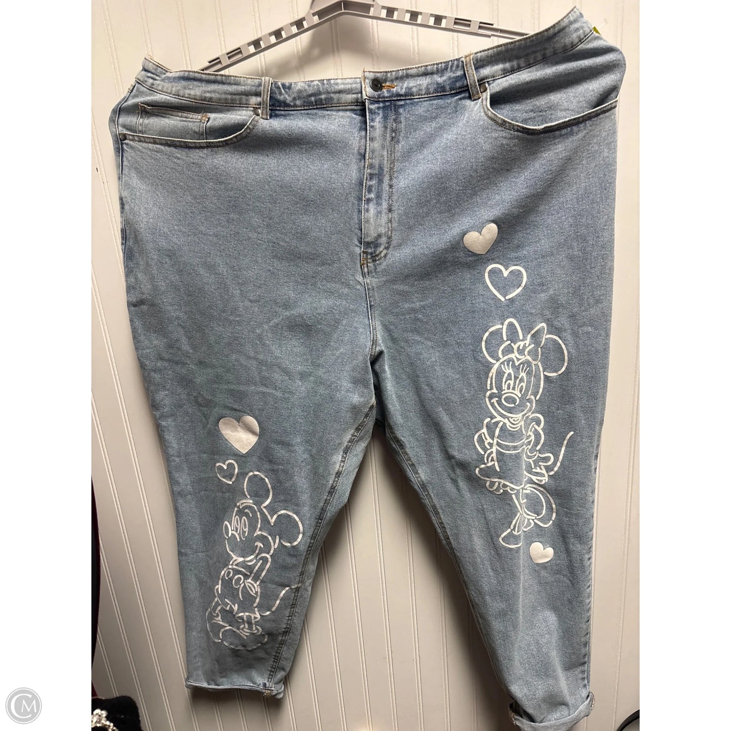 Jeans Boyfriend By Disney In Blue Denim, Size: 26