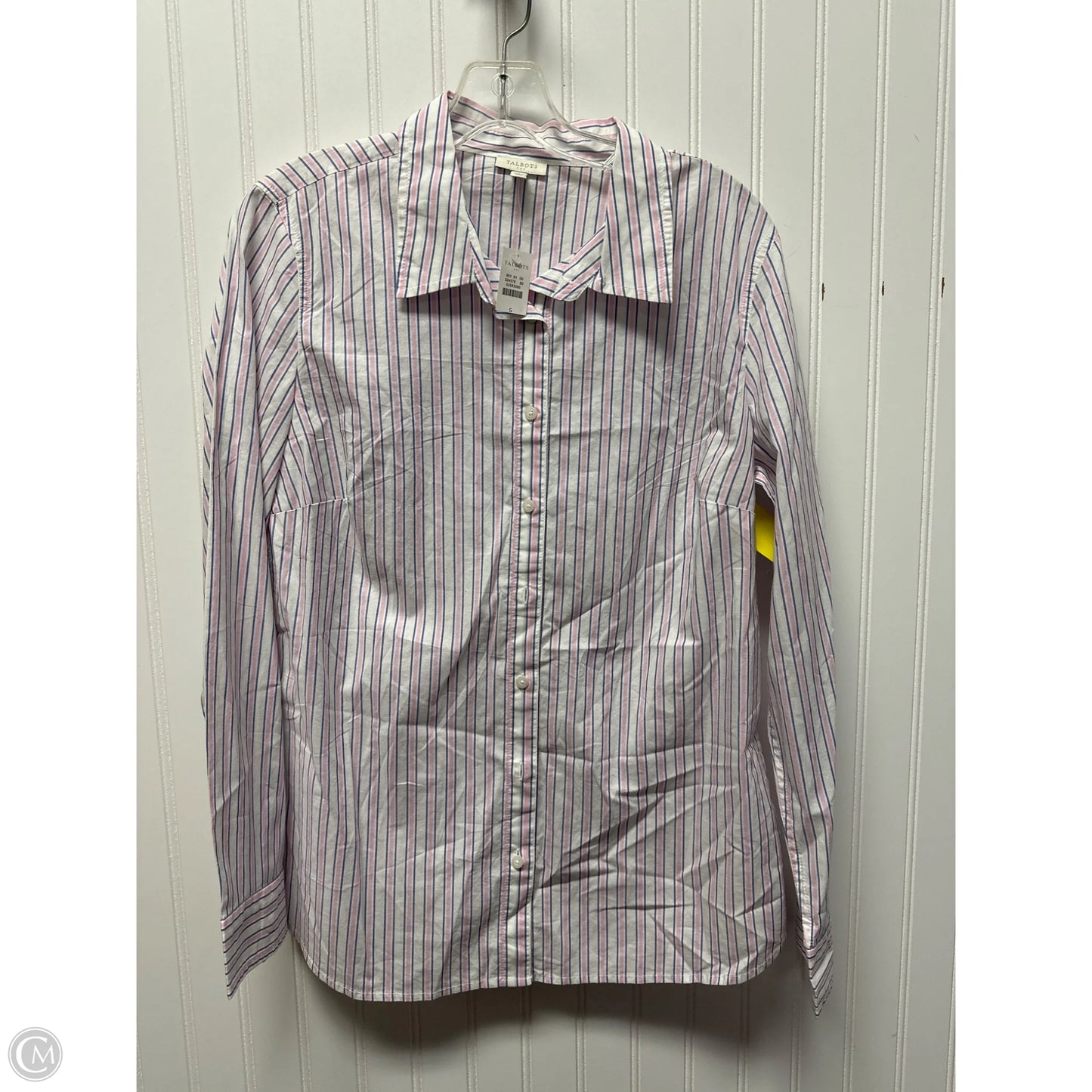 Top Long Sleeve By Talbots In Striped Pattern, Size: S