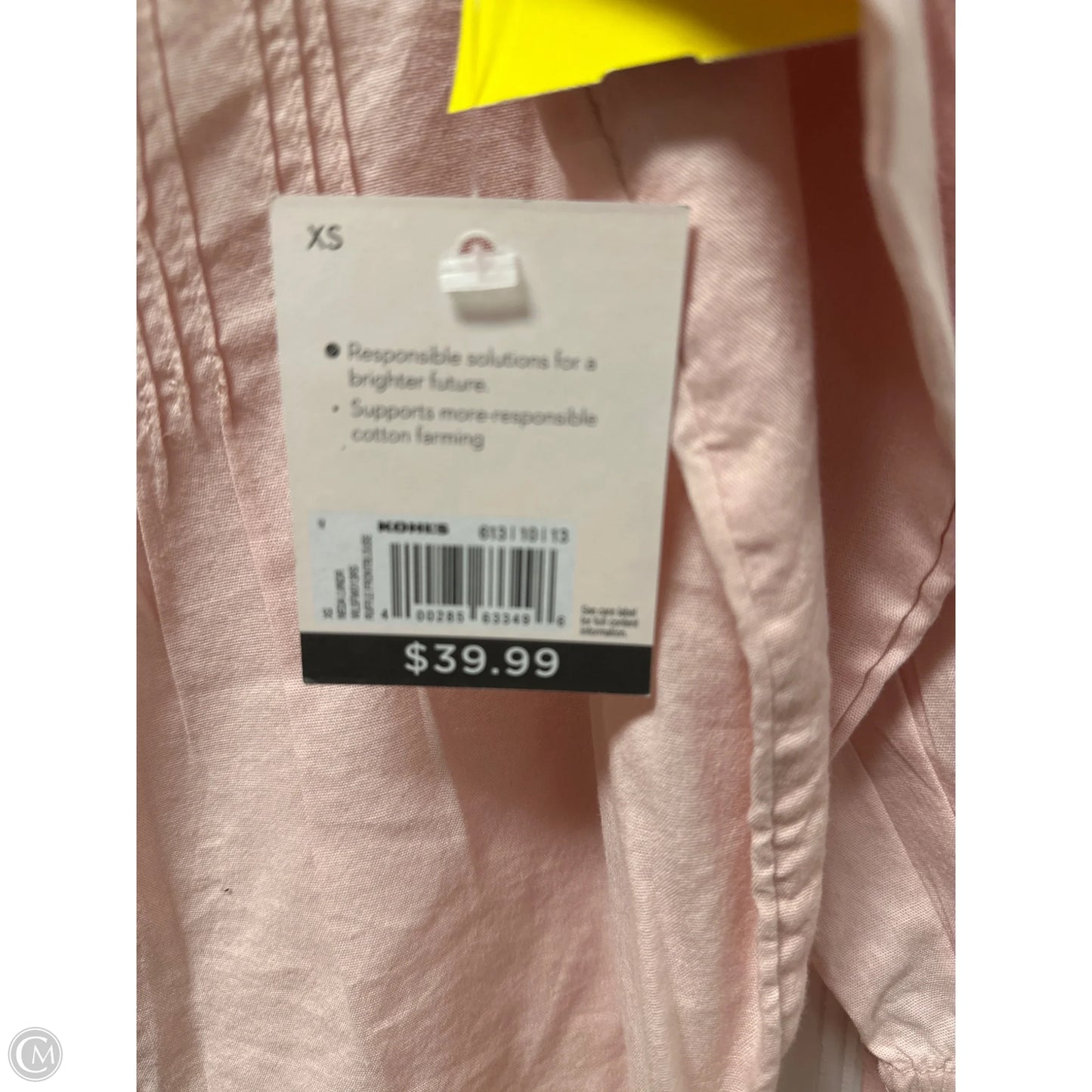 Top Long Sleeve By Lc Lauren Conrad In Pink, Size: Xs