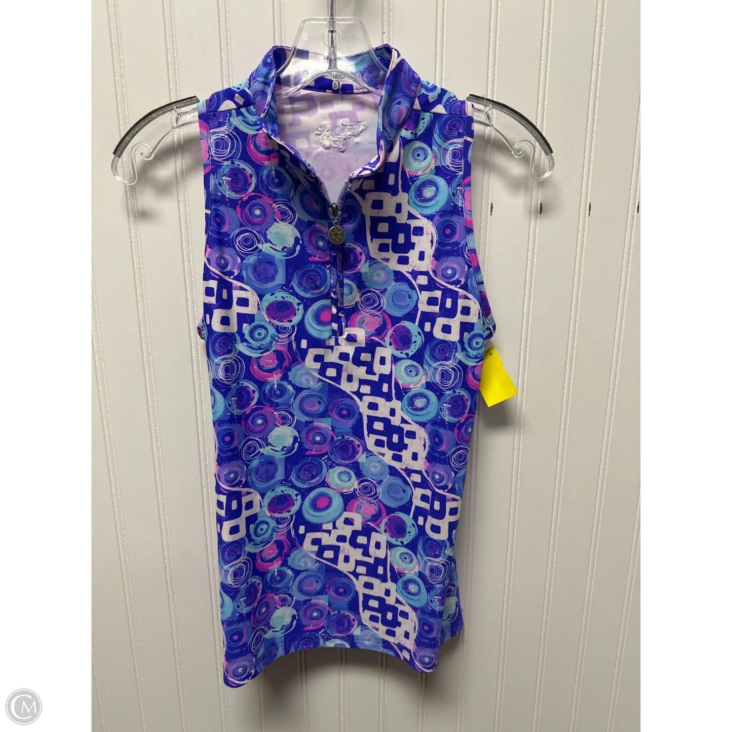 Athletic Tank Top By Clothes Mentor In Black & Purple, Size: S