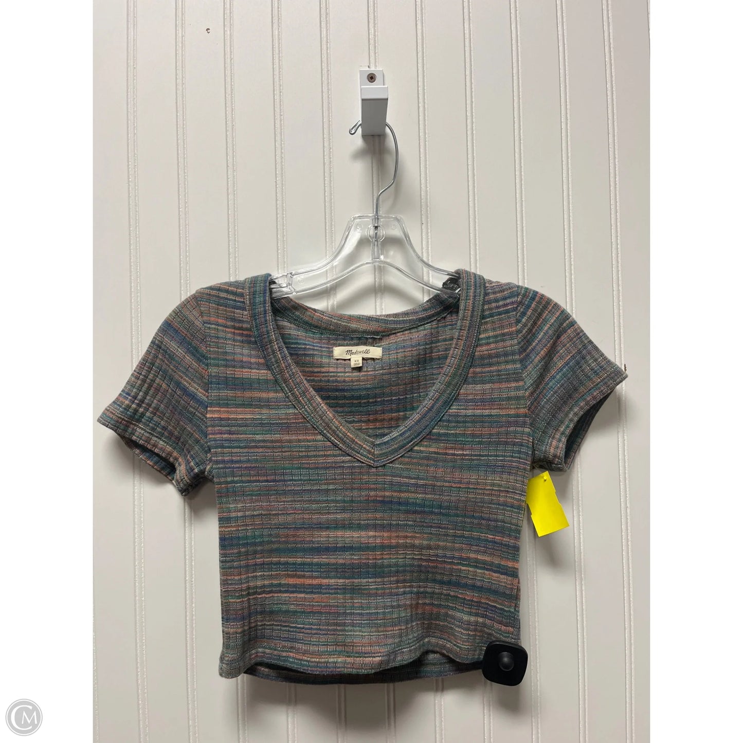 Top Short Sleeve Basic By Madewell In Multi-colored, Size: Xs