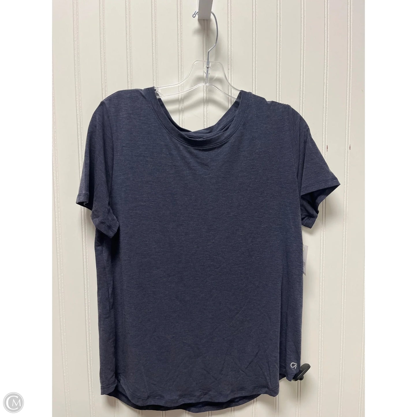 Athletic Top Short Sleeve By Gap In Blue, Size: L