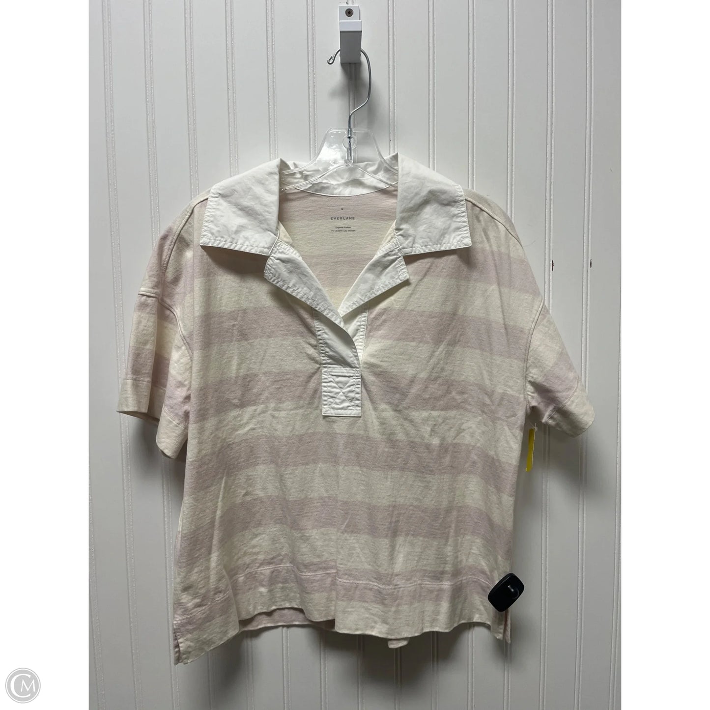 Top Short Sleeve By Everlane In Striped Pattern, Size: M