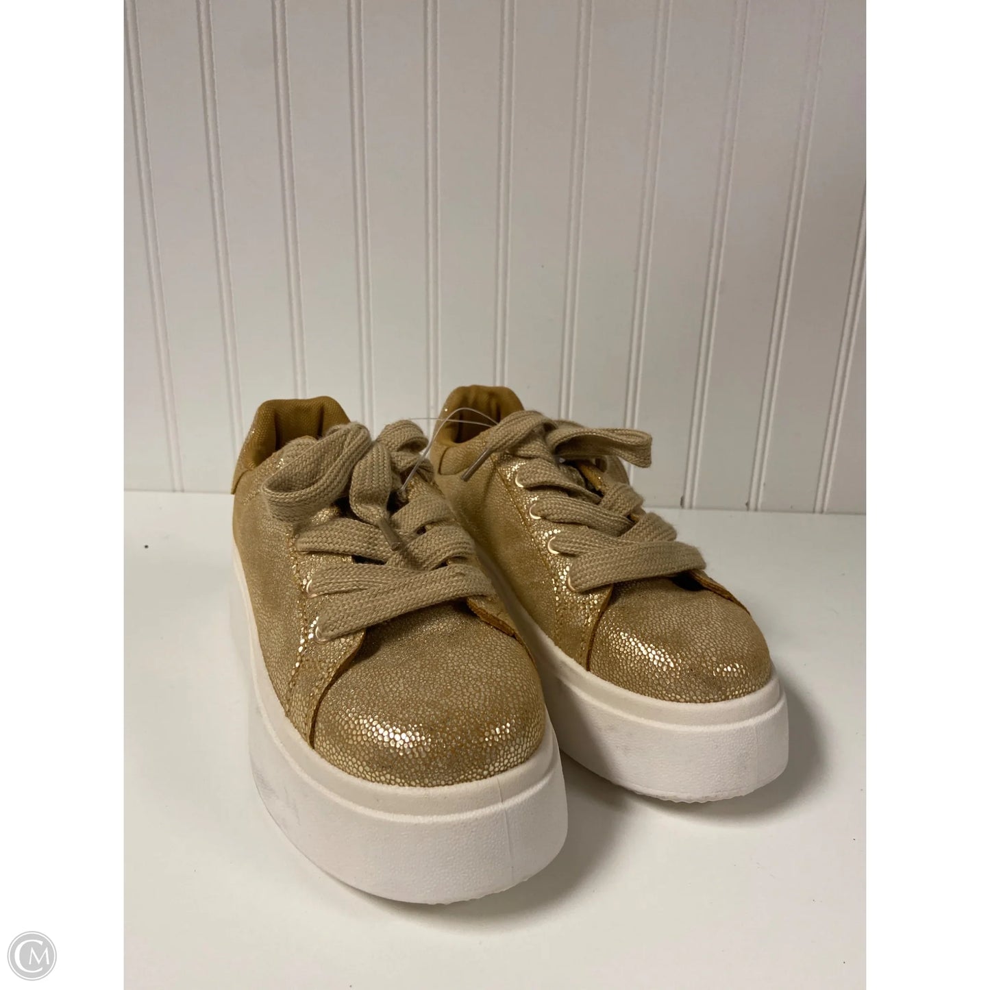 Shoes Sneakers Platform By Clothes Mentor In Brown, Size: 7.5