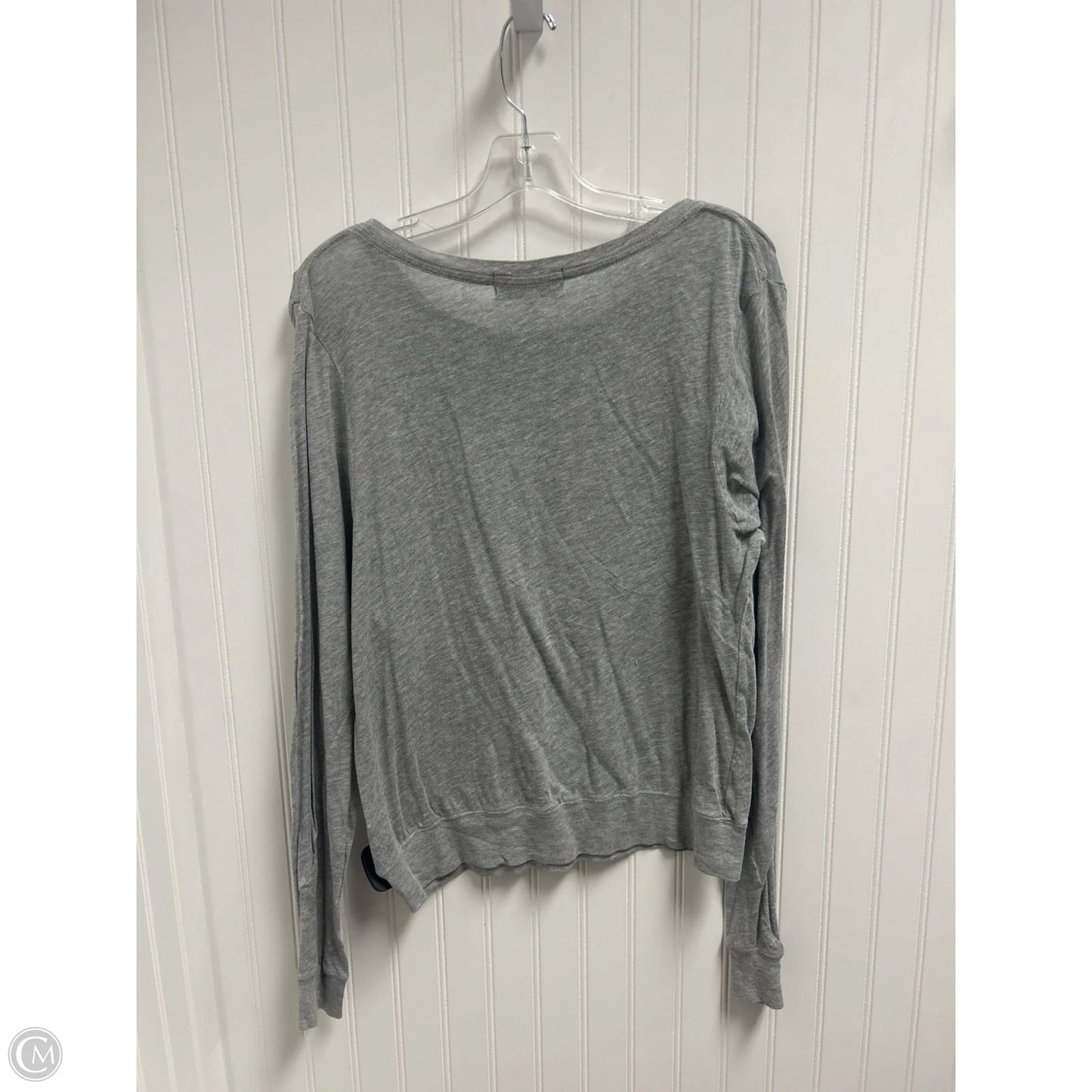 Top Long Sleeve Basic By Wildfox In Grey, Size: M