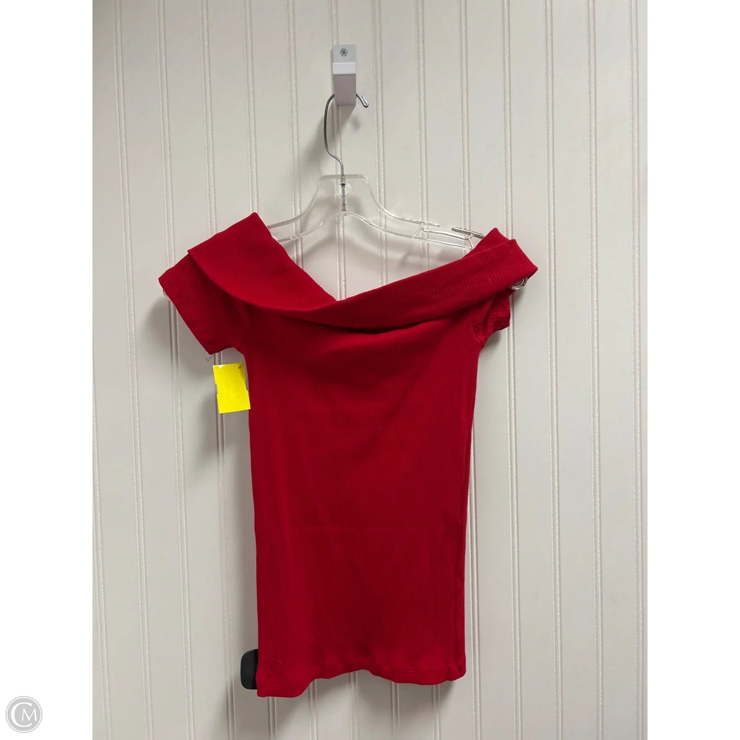 Top Short Sleeve By Loft In Red, Size: S