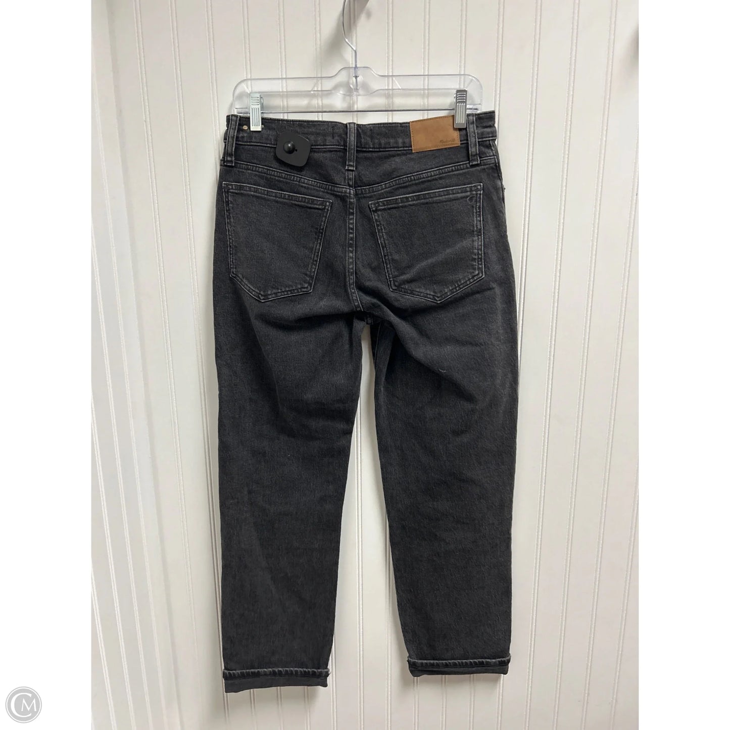Jeans Straight By Madewell In Black Denim, Size: 4