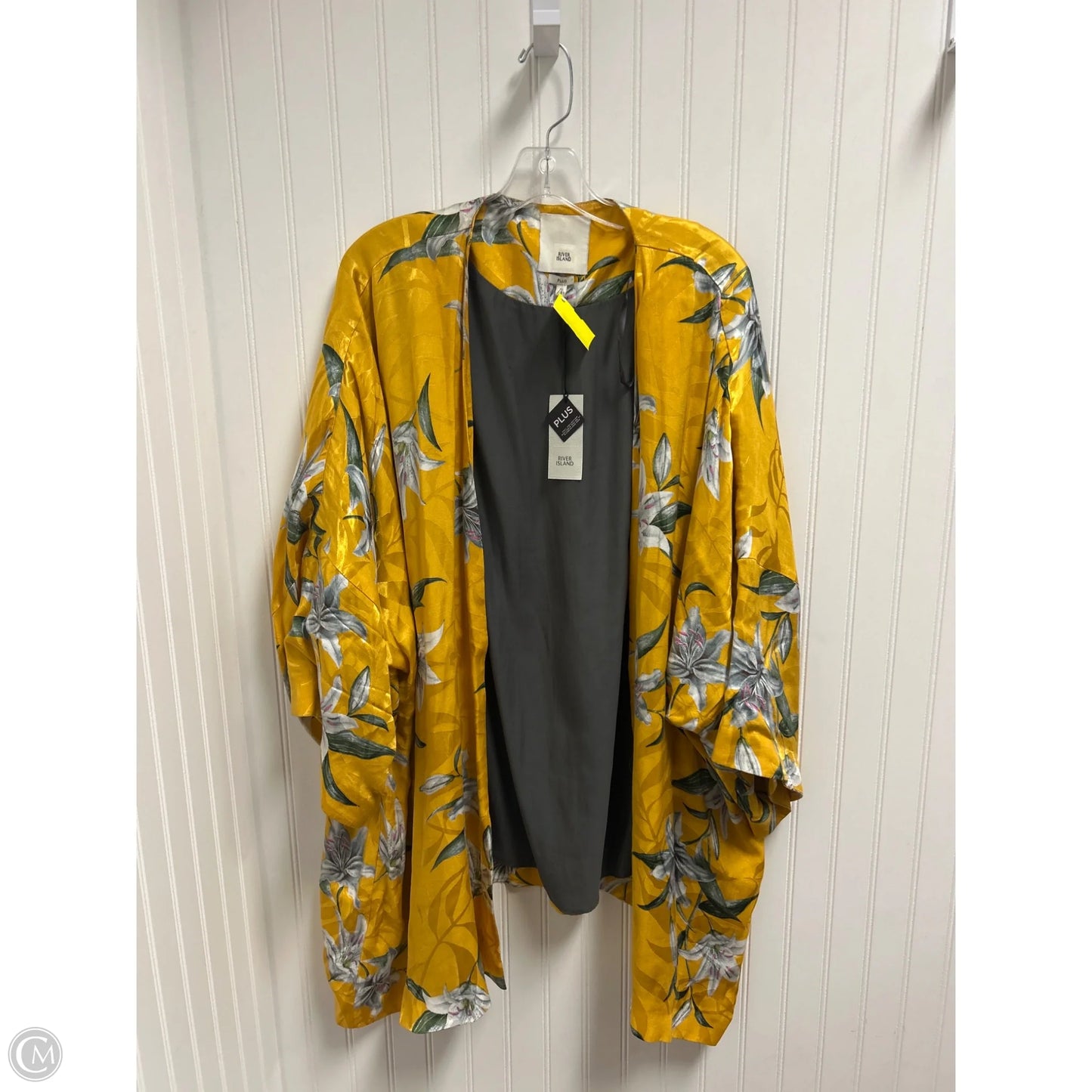 Shawl By River Island In Yellow, Size: 3x