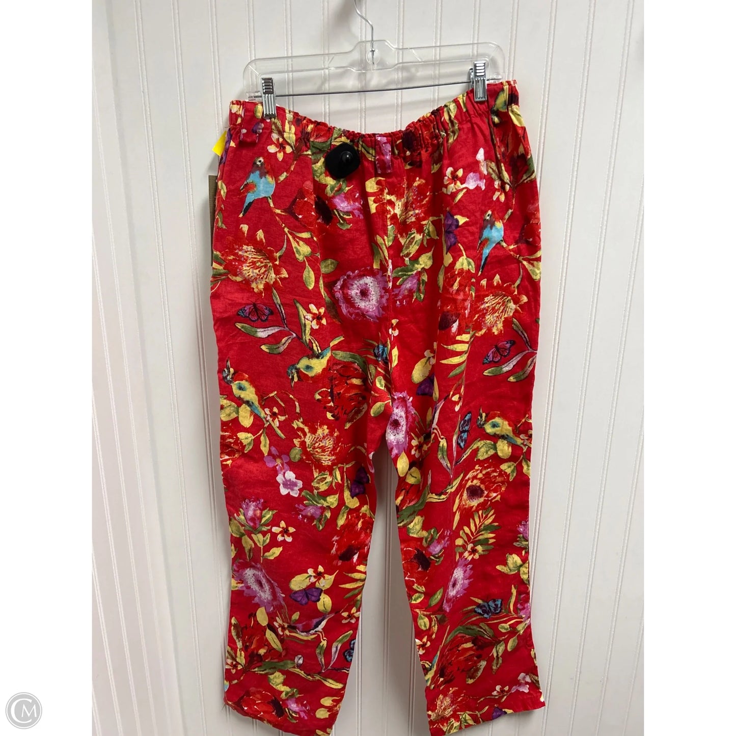 Pants Linen By Peck And Peck In Red, Size: 14