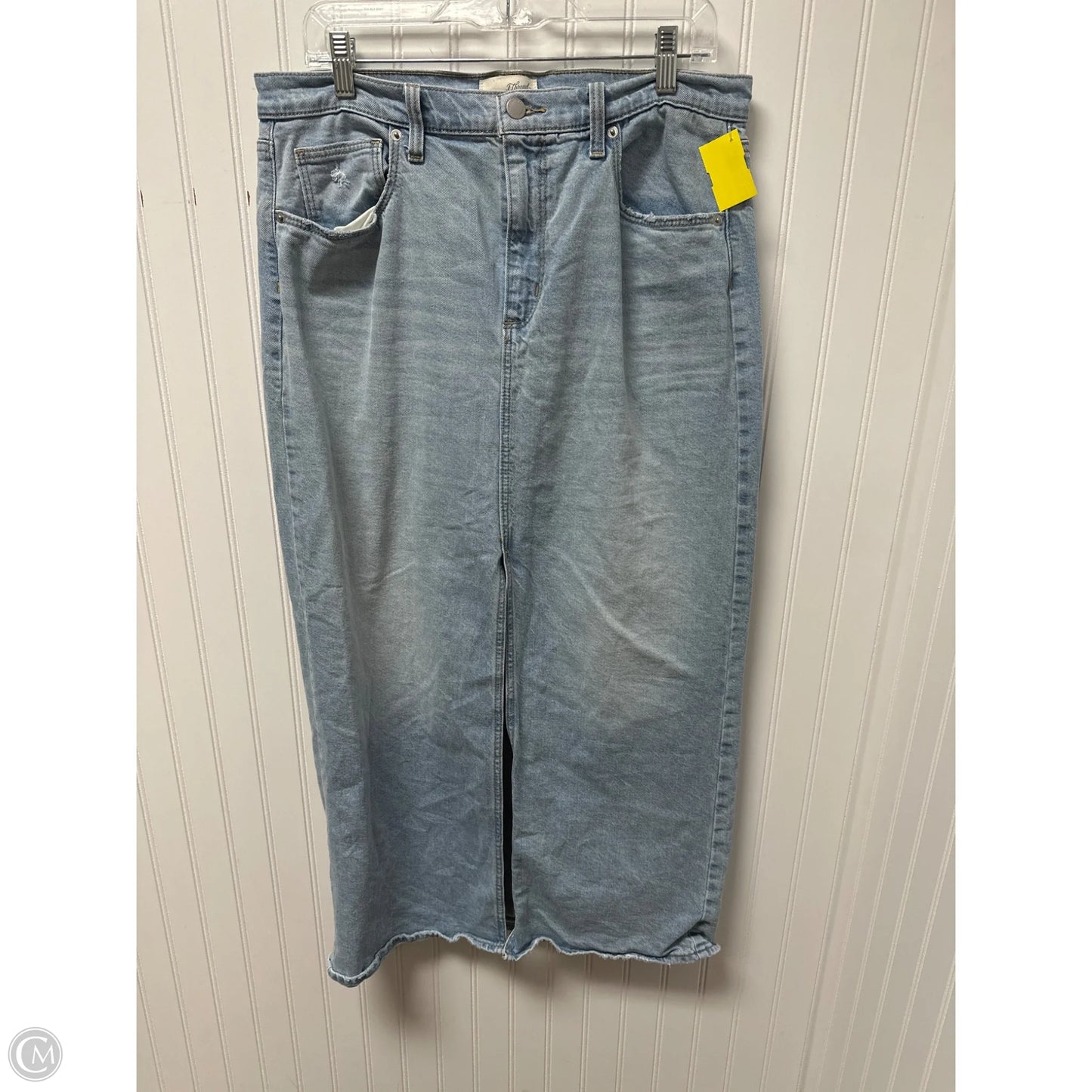 Skirt Maxi By Universal Thread In Blue Denim, Size: 12