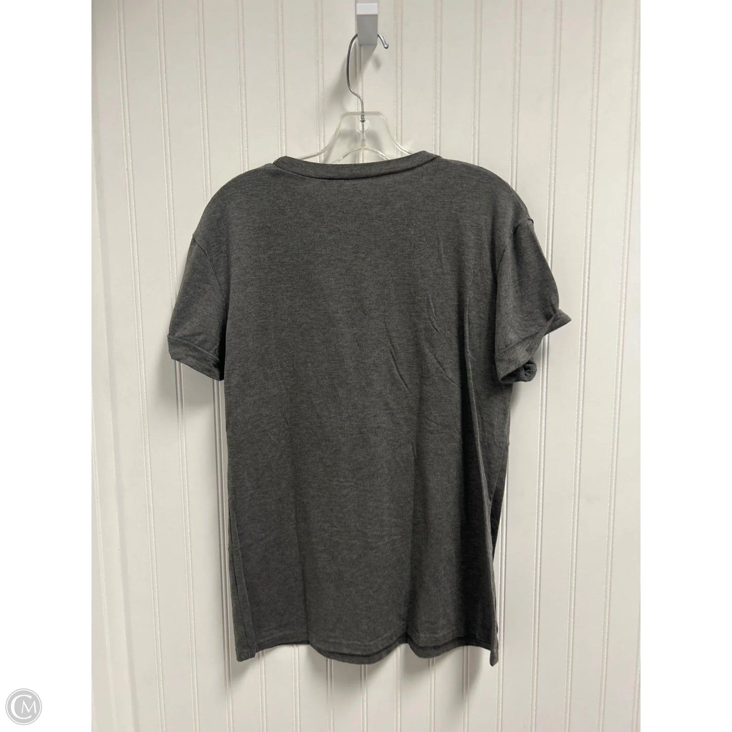 Top Short Sleeve Basic By Clothes Mentor In Grey, Size: M