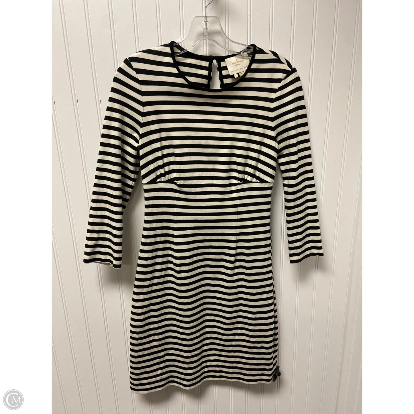 Dress Designer By Kate Spade In Striped Pattern, Size: L