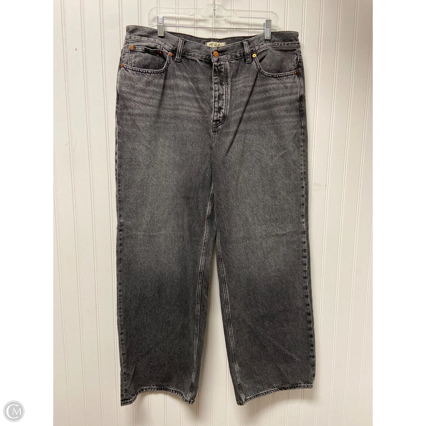 Jeans Boyfriend By Madewell In Black Denim, Size: 14