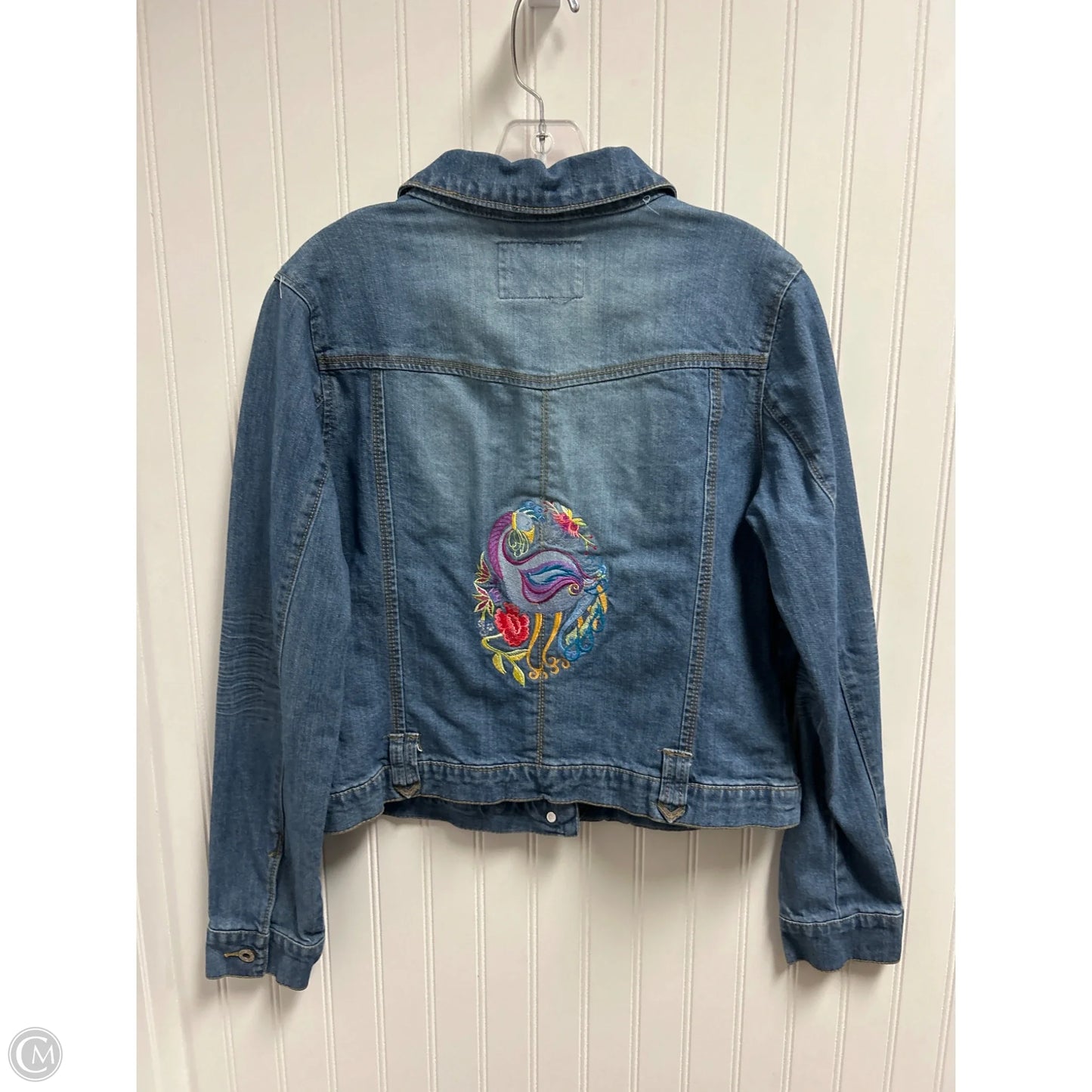 Jacket Denim By Route 66 In Blue Denim, Size: S