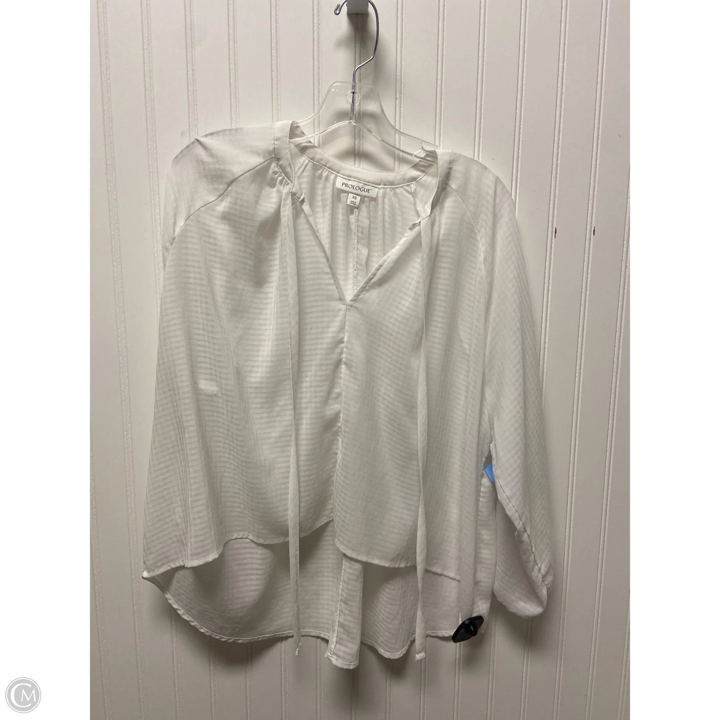 Top Long Sleeve By Prologue In White, Size: Xs