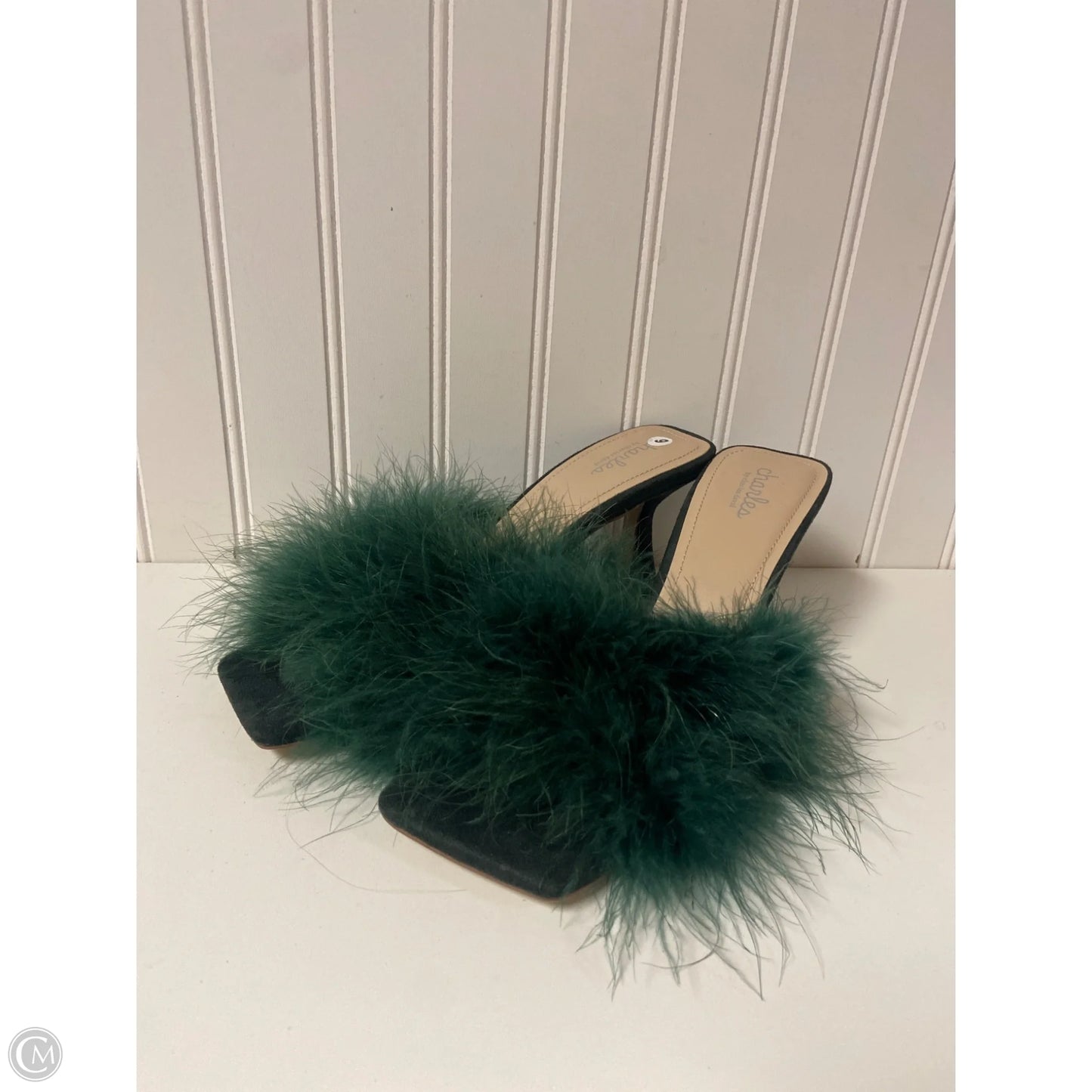 Sandals Heels Block By Charles David In Green, Size: 9