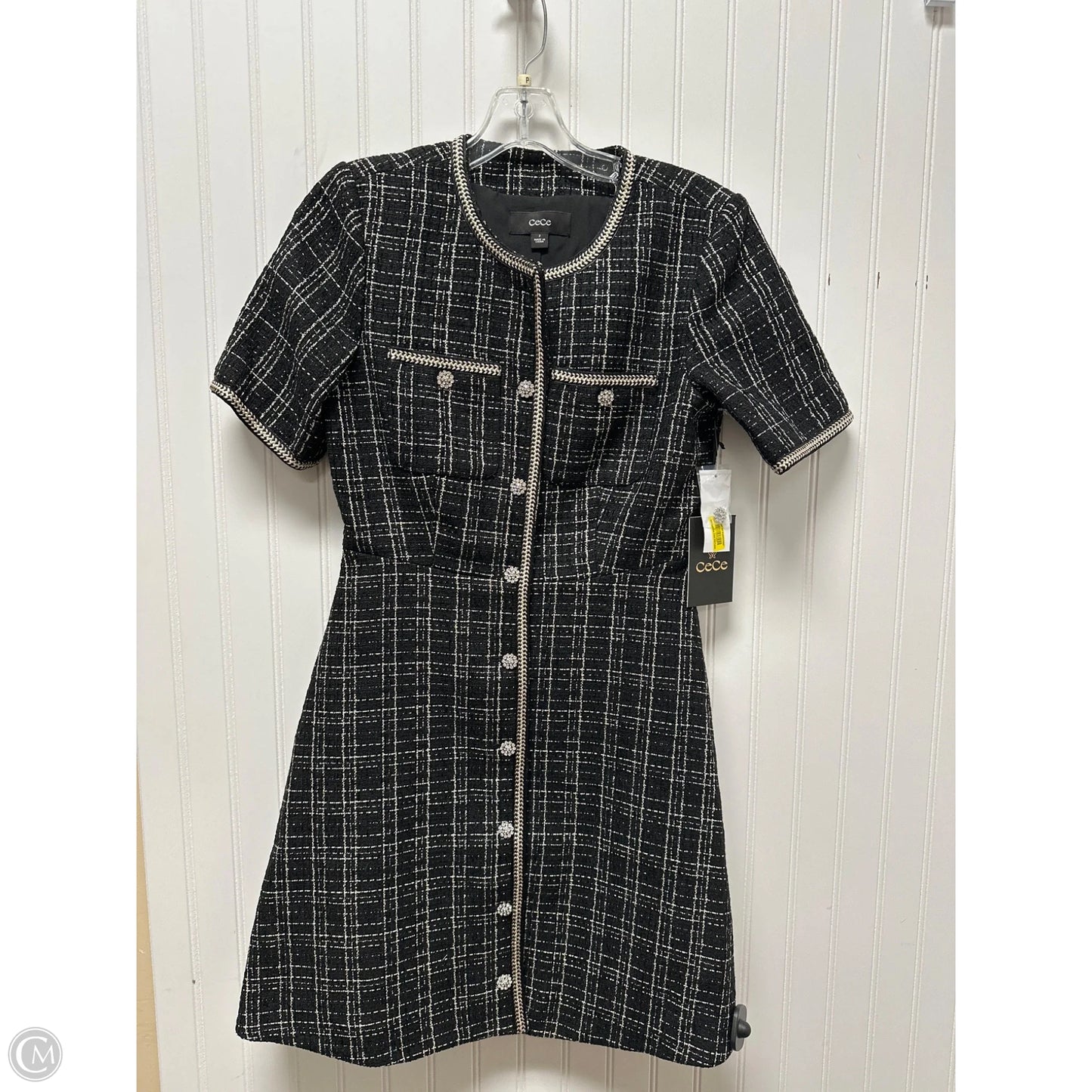 Dress Work By Cece In Black & White, Size: Xs