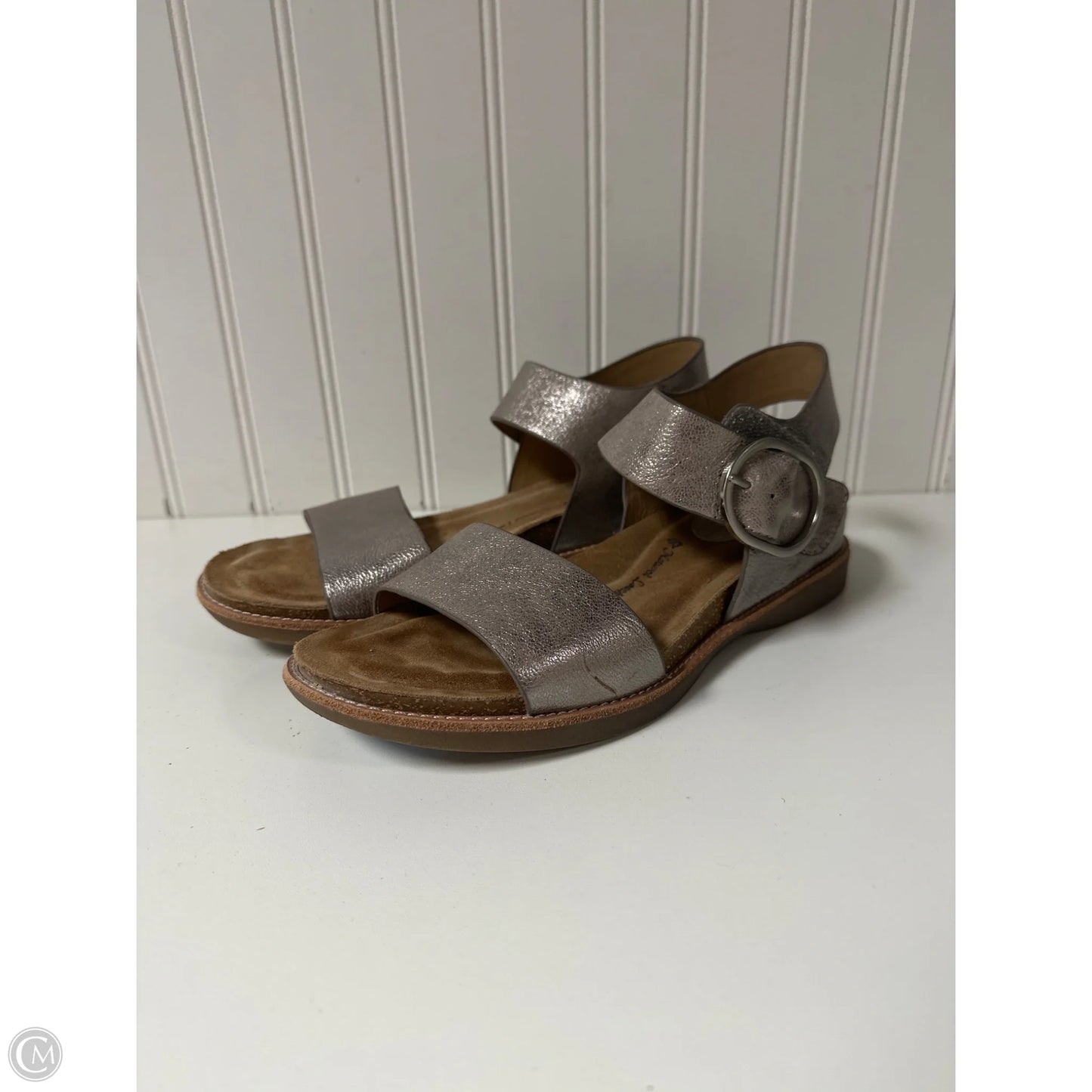 Sandals Flats By Sofft In Grey, Size: 7.5