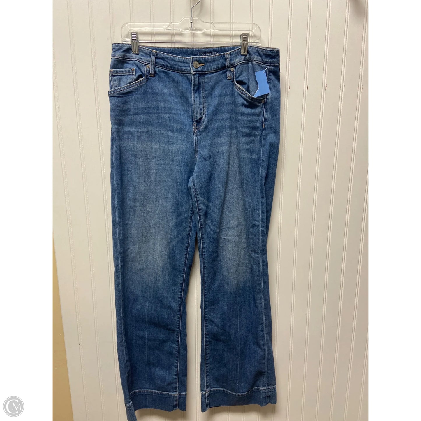 Jeans Wide Leg By Chicos In Blue Denim, Size: 12