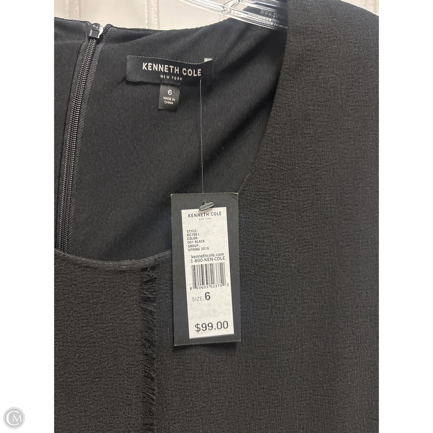 Dress Work By Kenneth Cole In Black, Size: S