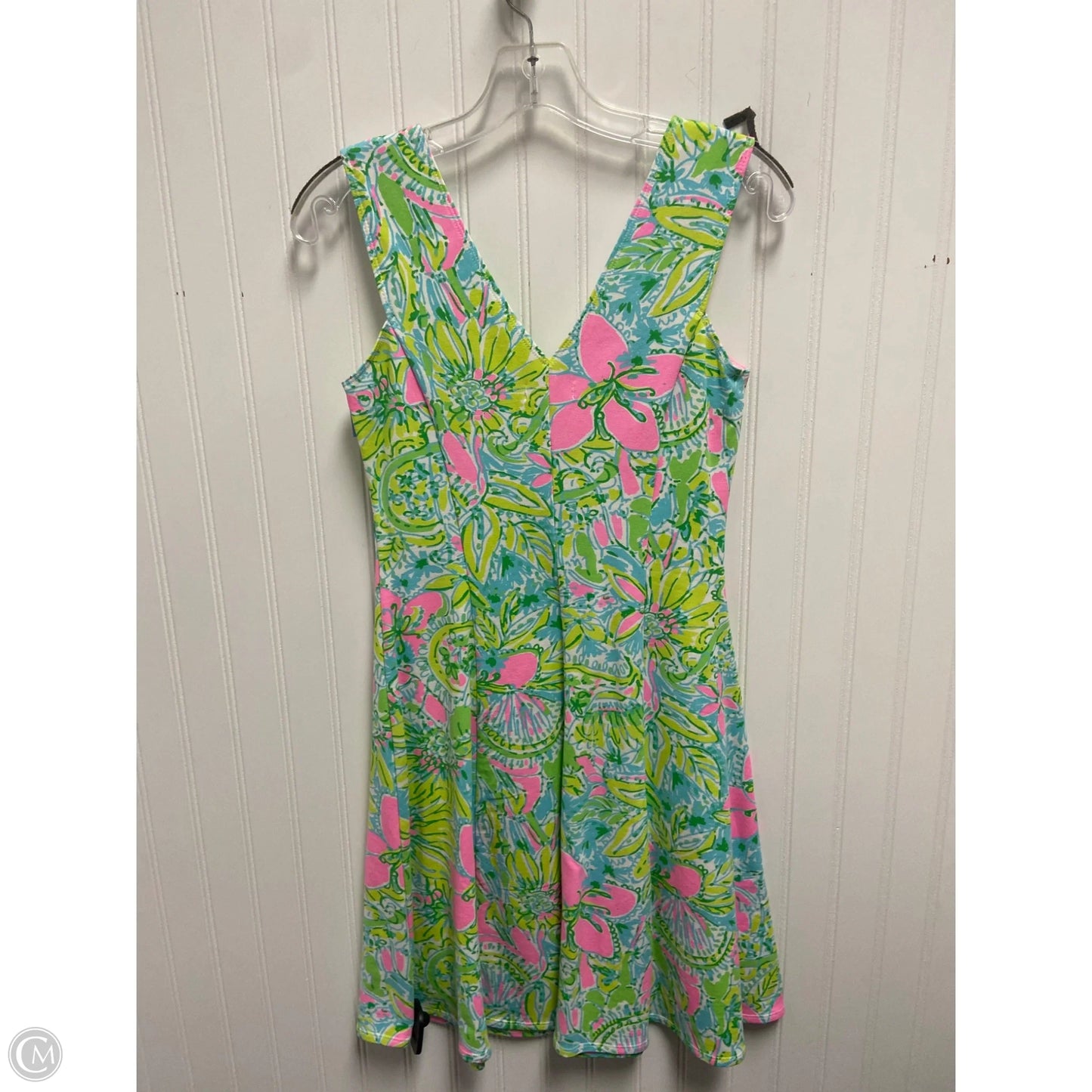 Dress Designer By Lilly Pulitzer In Green & Pink, Size: Xs