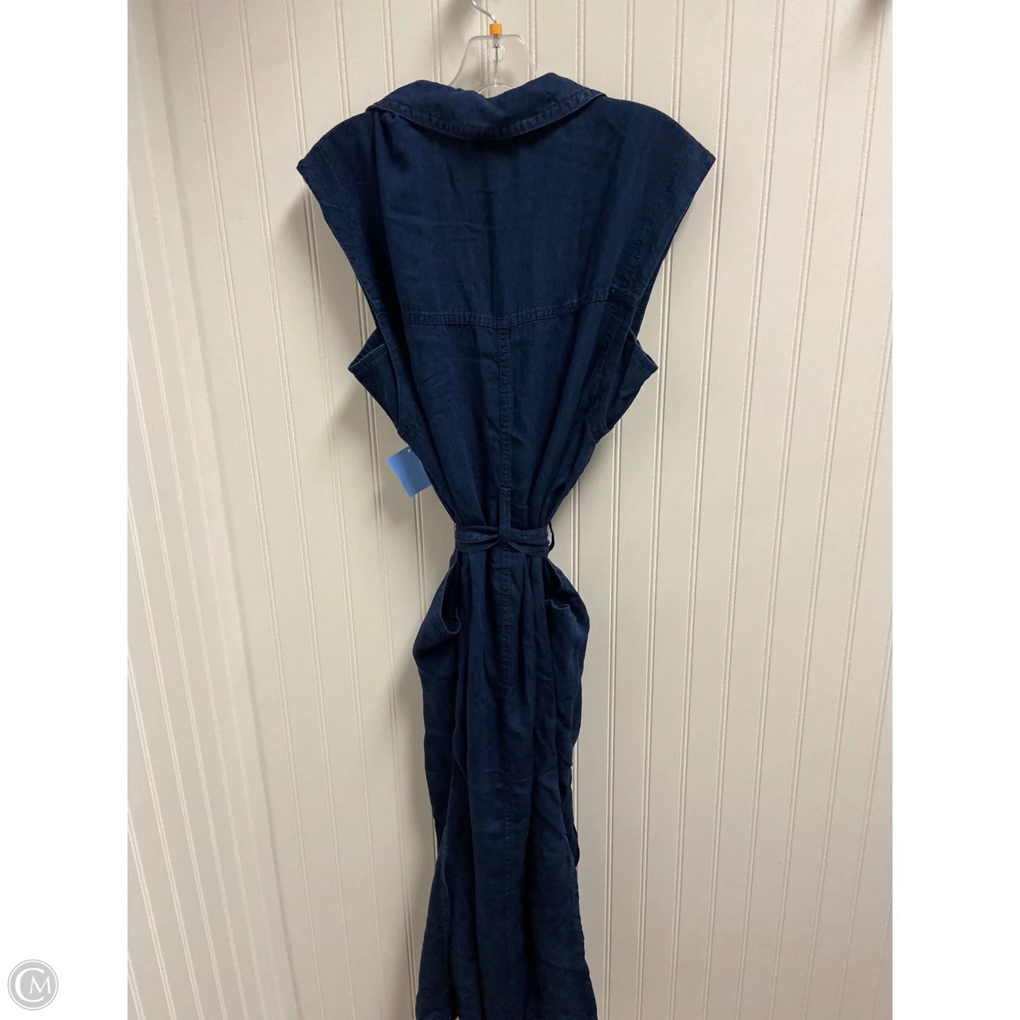 Dress Casual Maxi By Banana Republic In Blue Denim, Size: L