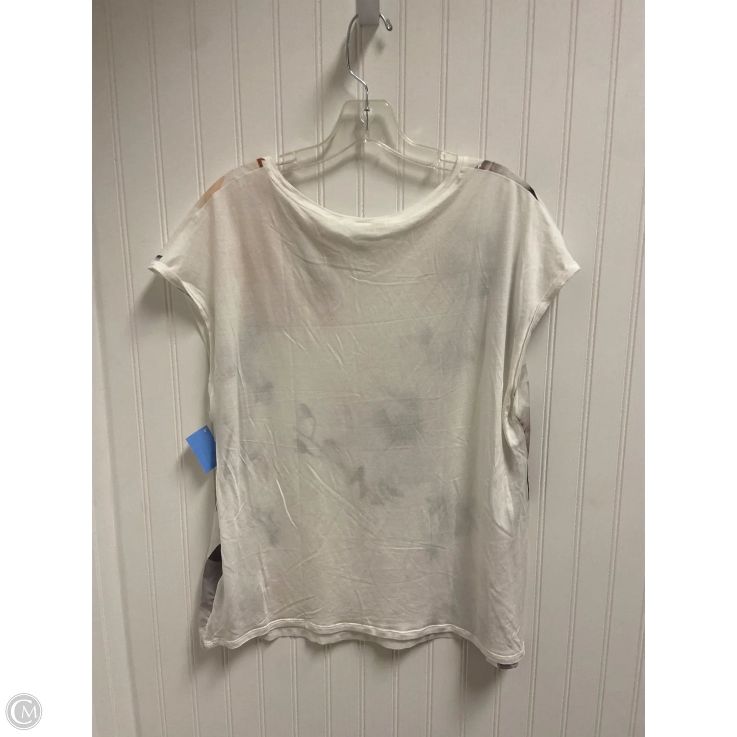 Top Short Sleeve By Ted Baker In White, Size: Xl