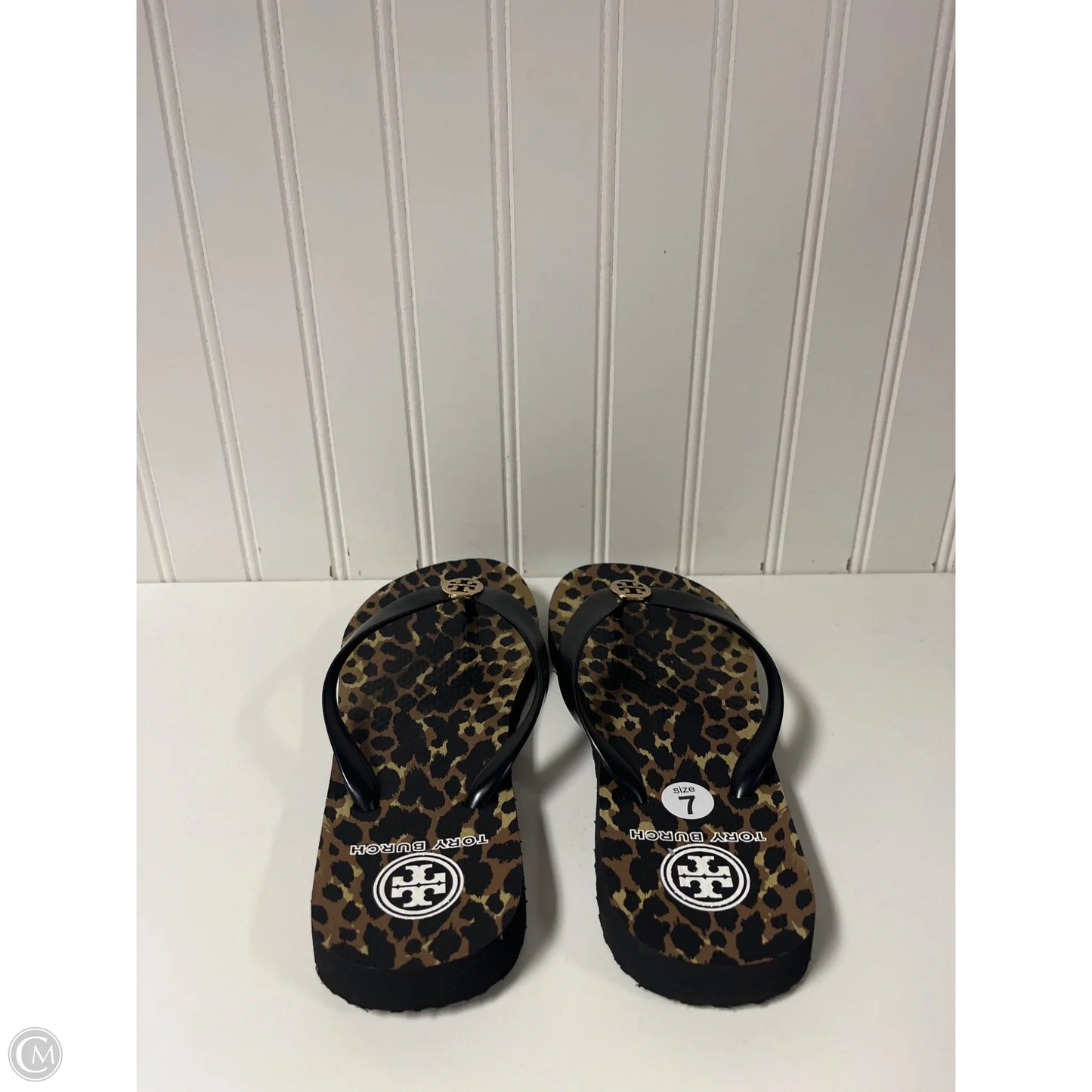 Sandals Designer By Tory Burch In Animal Print, Size: 7