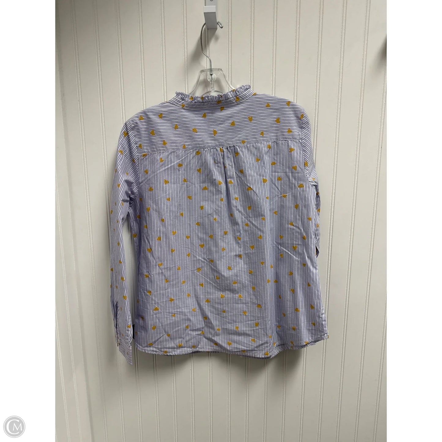 Top Long Sleeve By Talbots In Striped Pattern, Size: Lp