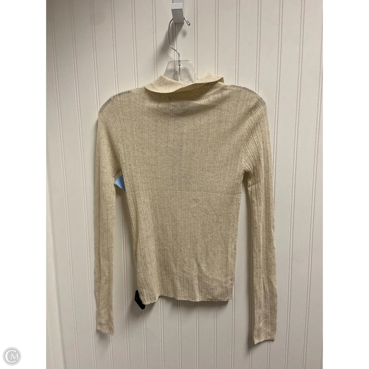Top Long Sleeve By French Connection In Beige, Size: S