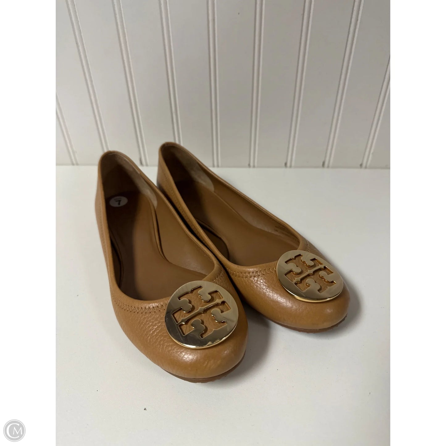 Shoes Designer By Tory Burch In Tan, Size: 7