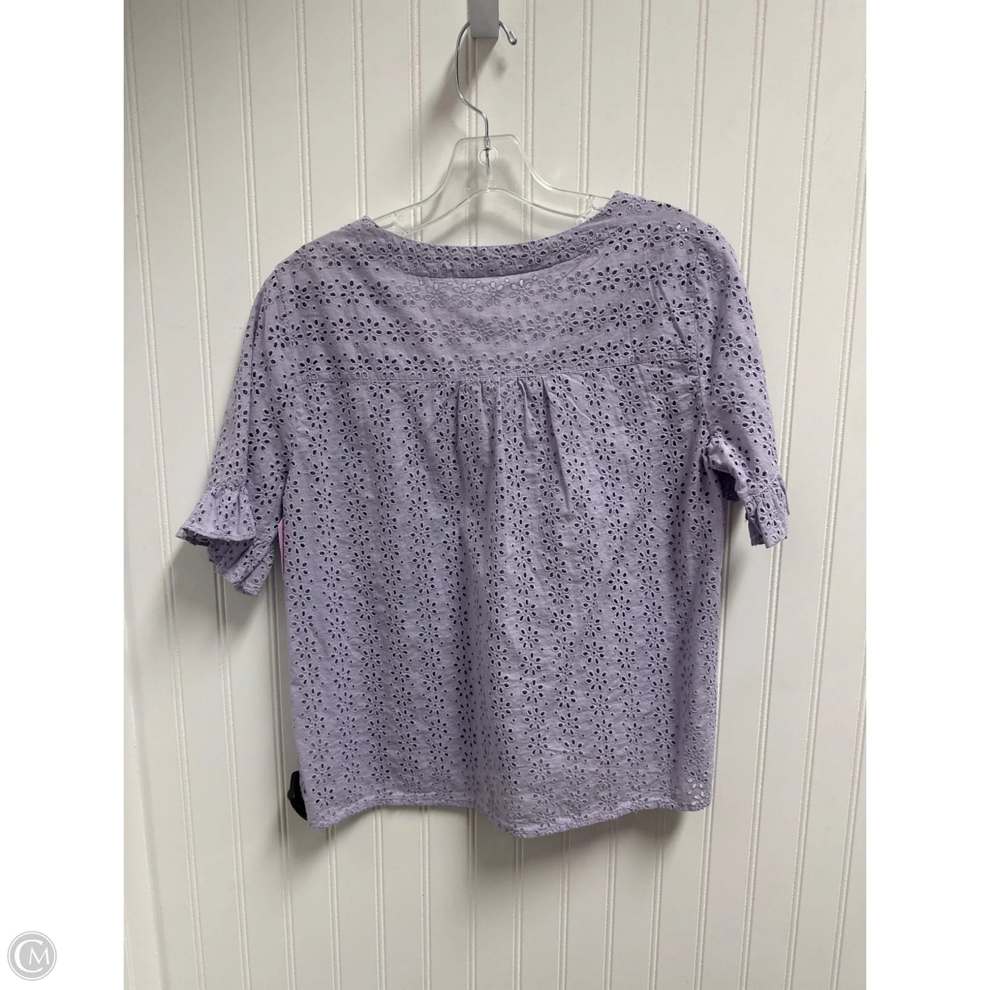 Top Short Sleeve By Madewell In Purple, Size: S