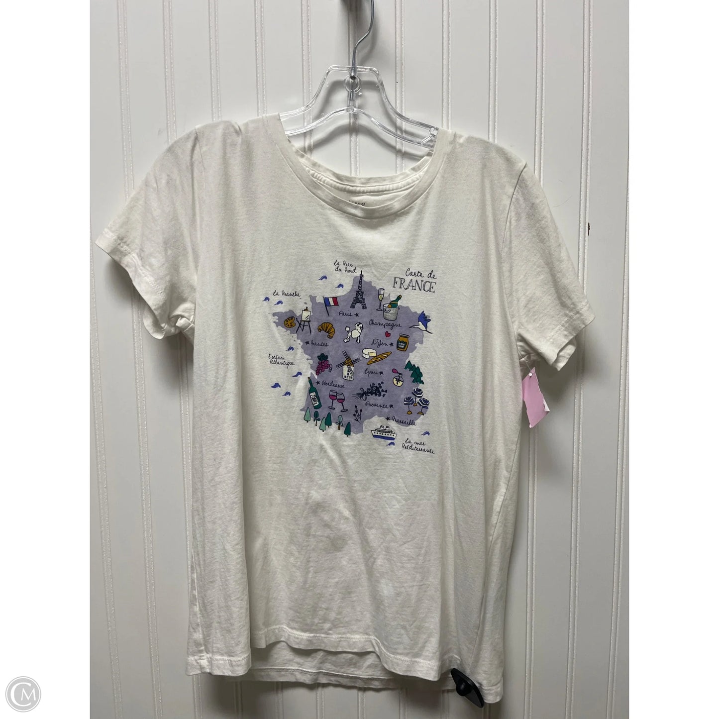 Top Short Sleeve Basic By J. Crew In White, Size: M