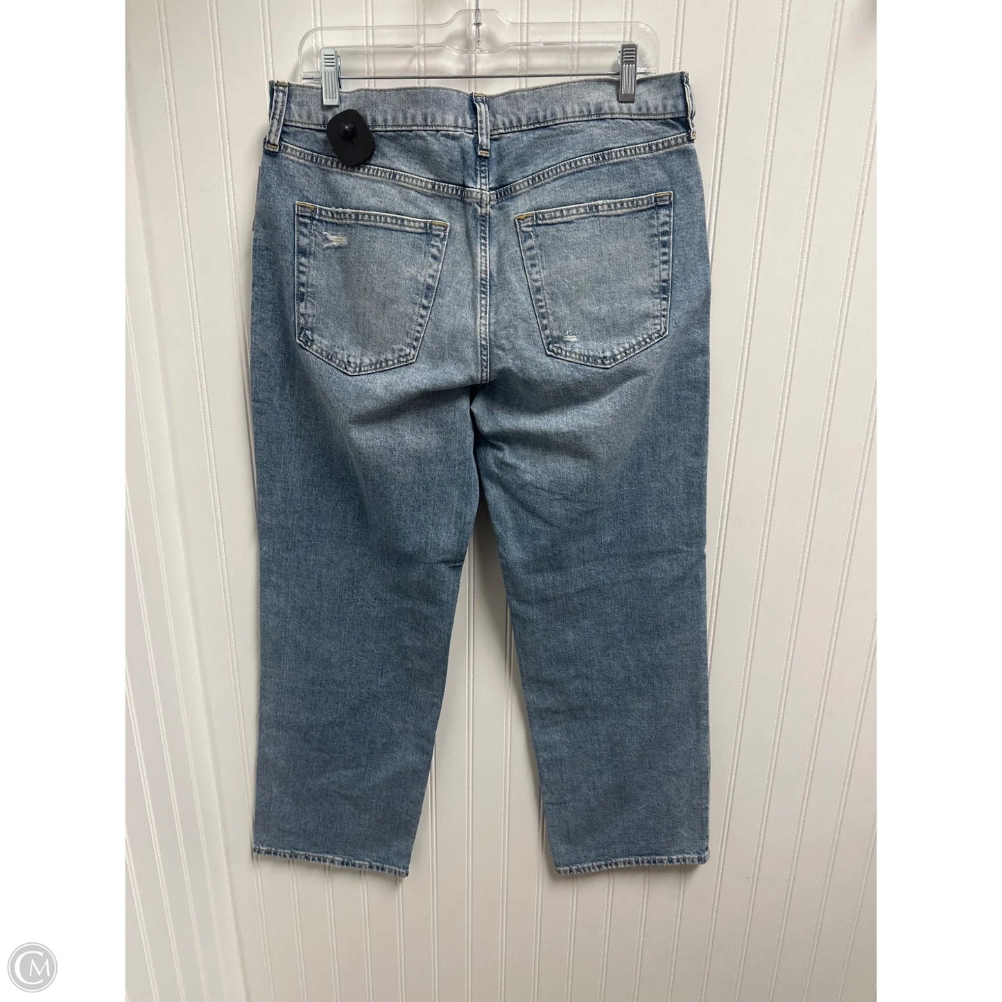 Jeans Straight By Gap In Blue Denim, Size: 8